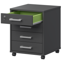 Тумба подкатная (4 ящика) Арго АТЛ-04 Антрацит